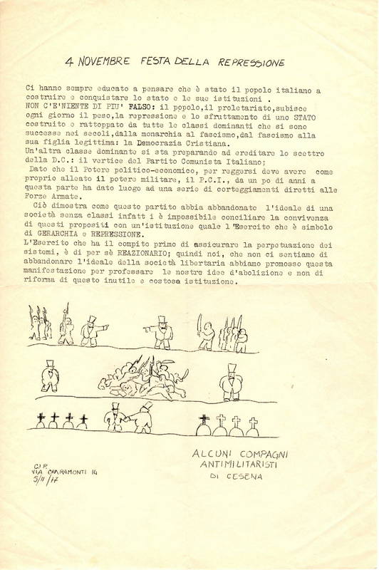 4 novembre festa della repressione
